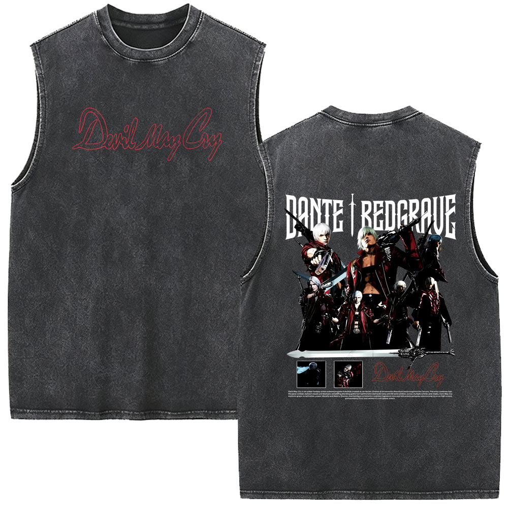 Vintage Fashion Game - Devil May Cry Dante Washed Vintage