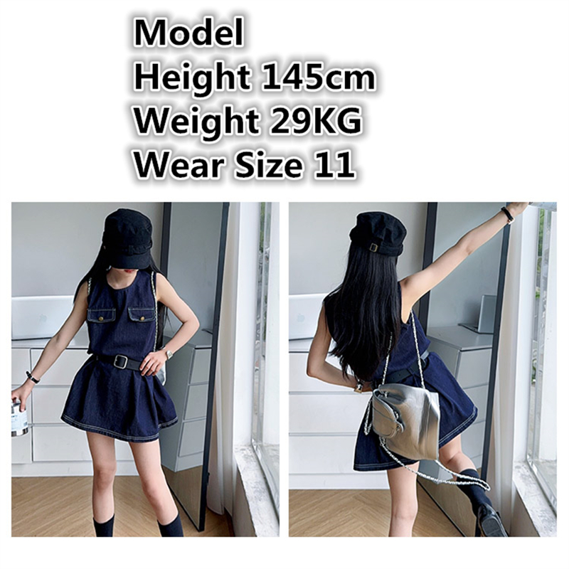 Stylish Kids Fashion Denim Bod - Vintage Fashion Outfit 评论和价格