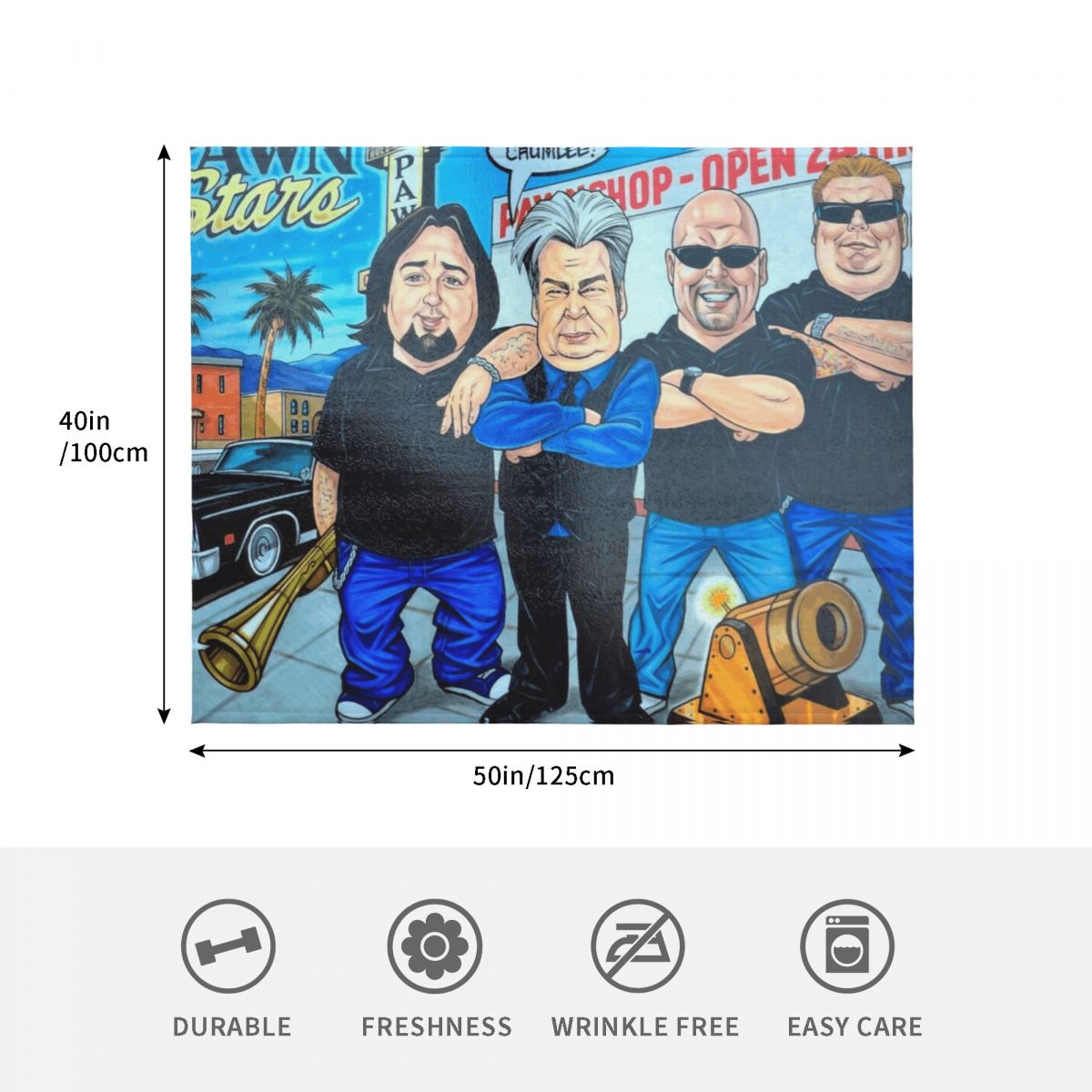 Pawn Stars in Las Vegas Throw  - Vintage Fashion Las Vegas 评论和价格