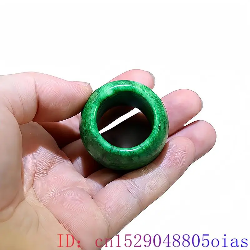22mm Green Real Jade Rings for - Vintage Fashion Outfit 评论和价格