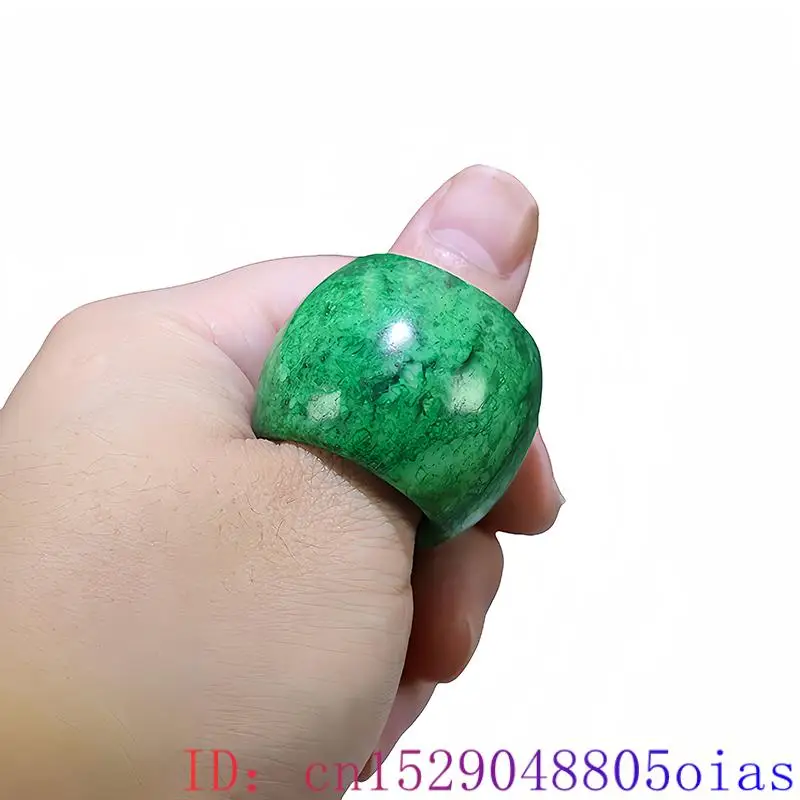 22mm Green Real Jade Rings for - Vintage Fashion Outfit 评论和价格