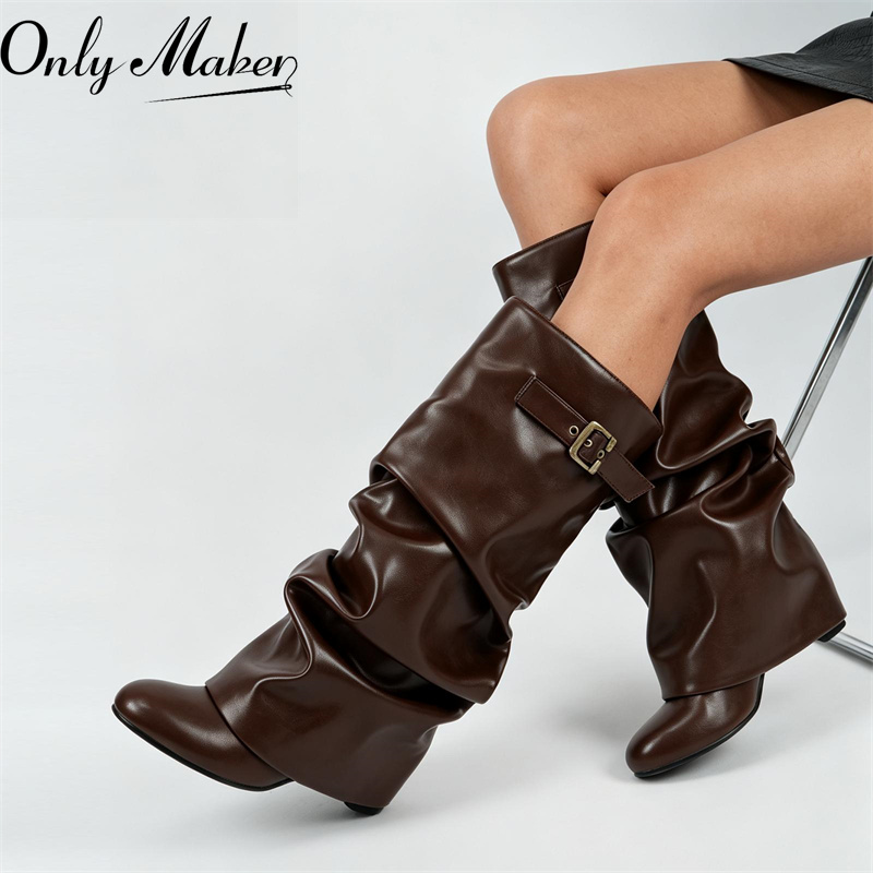 Onlymaker Brown Faux Leather S - Vintage Fashion Style 评论和价格