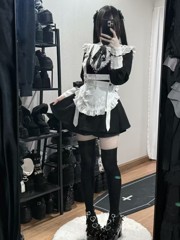2026 Japanese Gothic Vintage S - Vintage Fashion Retro Outfit 评论和价格