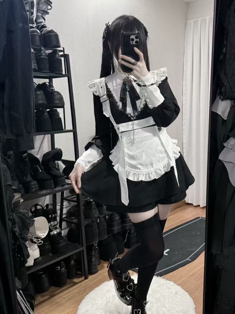 2026 Japanese Gothic Vintage S - Vintage Fashion Retro Outfit 评论和价格