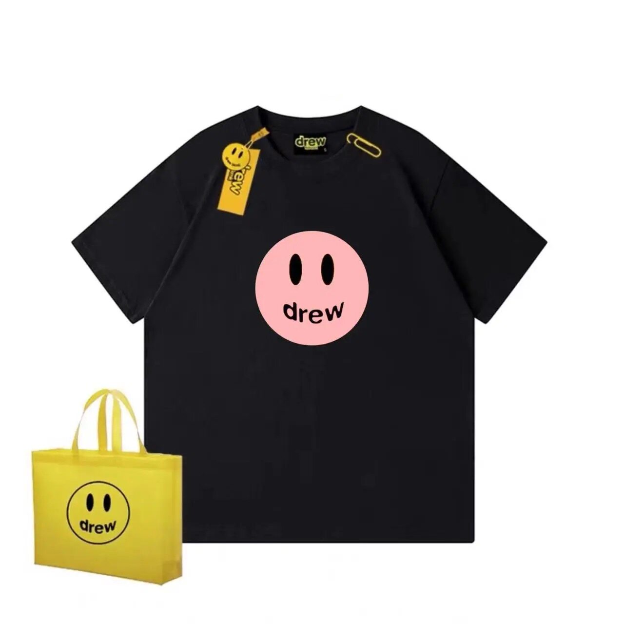 Drew House Pink Smiley T Shirt - Vintage Fashion Houses 评论和价格