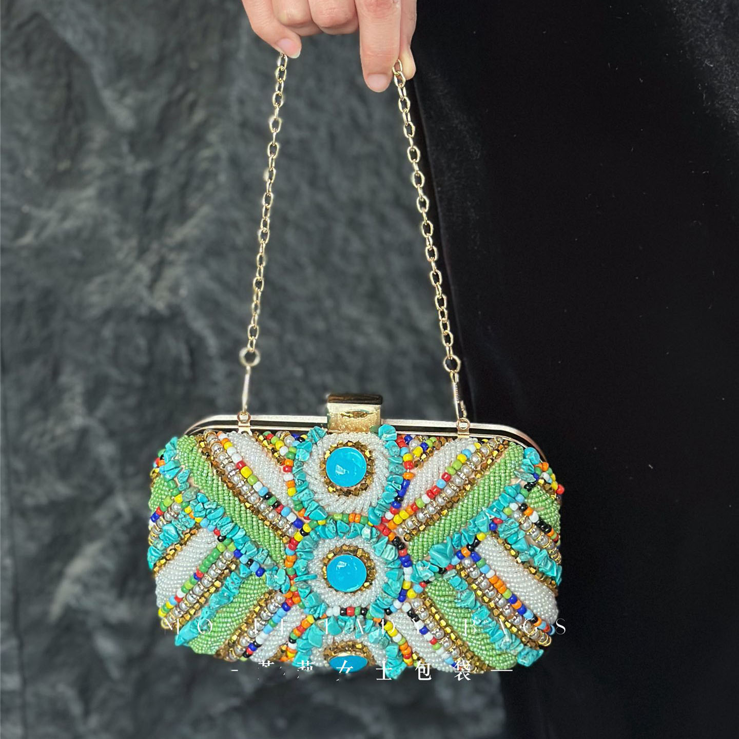 Summer Bohemian Beading Splici - Vintage Fashion Style Female 评论和价格