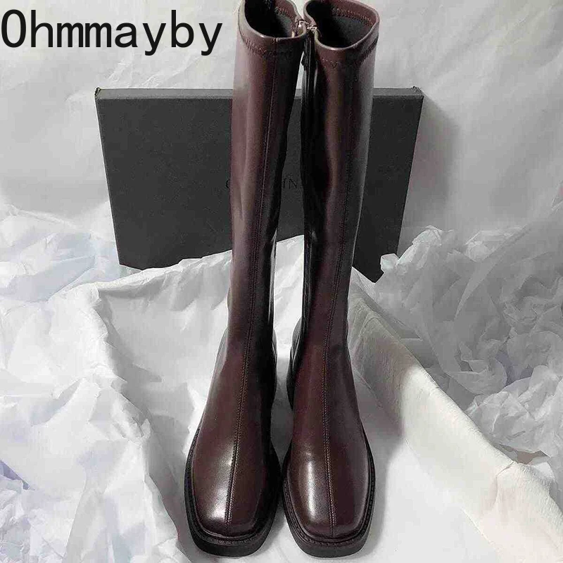 Vintage Thick Heel Women Knee  - Vintage Fashion Style 评论和价格