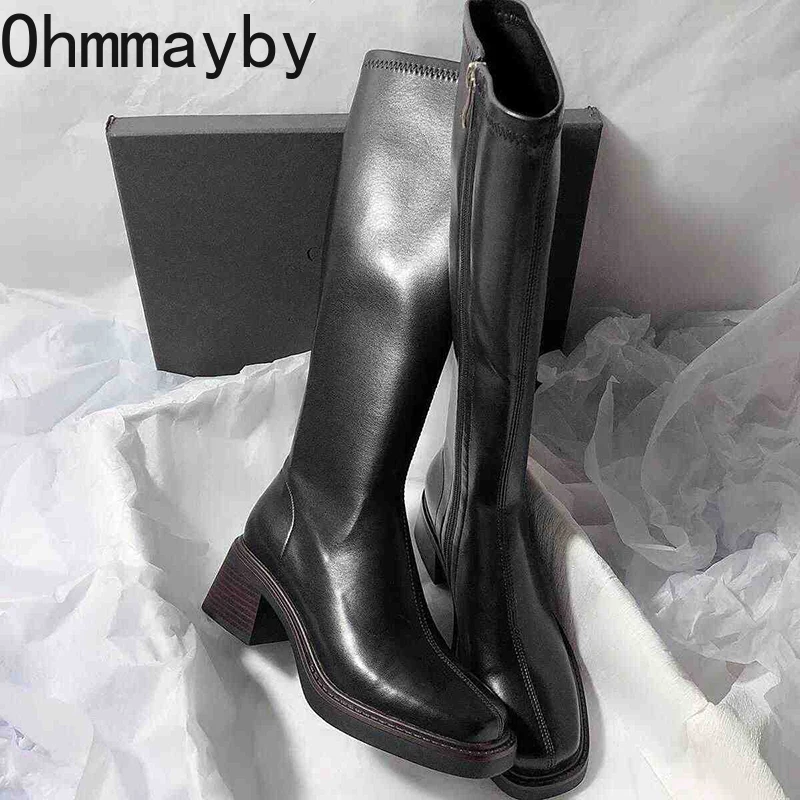 Vintage Thick Heel Women Knee  - Vintage Fashion Style 评论和价格