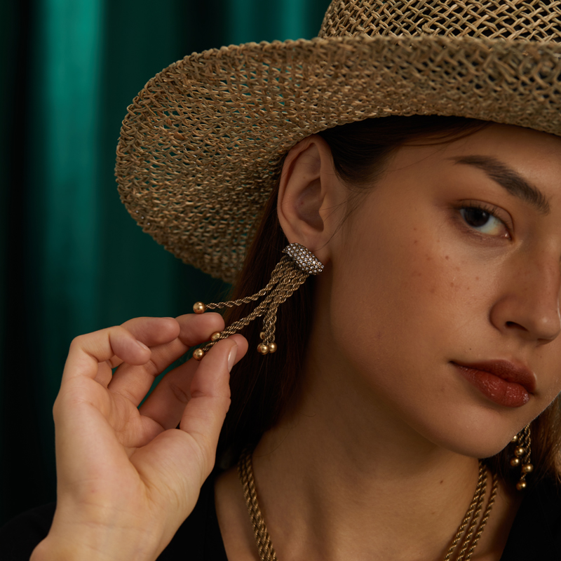 Vintage Gold Color Rope Tassel - Vintage Fashion Jewelry Brands 评论和价格