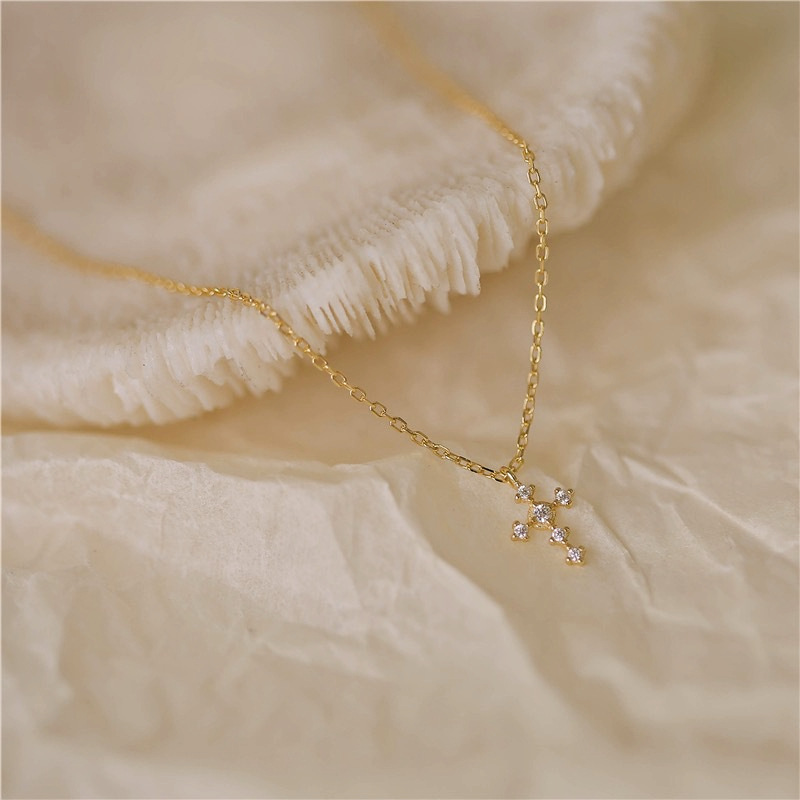 S925 Sterling Silver Cross Zir - Vintage Fashion Show 评论和价格