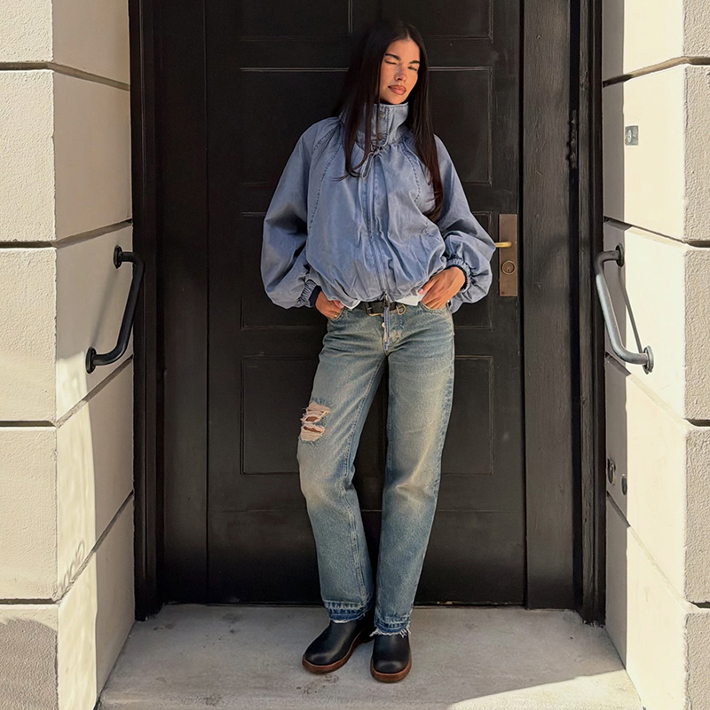 Vintage Casual Jacket High Col - Vintage Fashion Retro Outfit 评论和价格