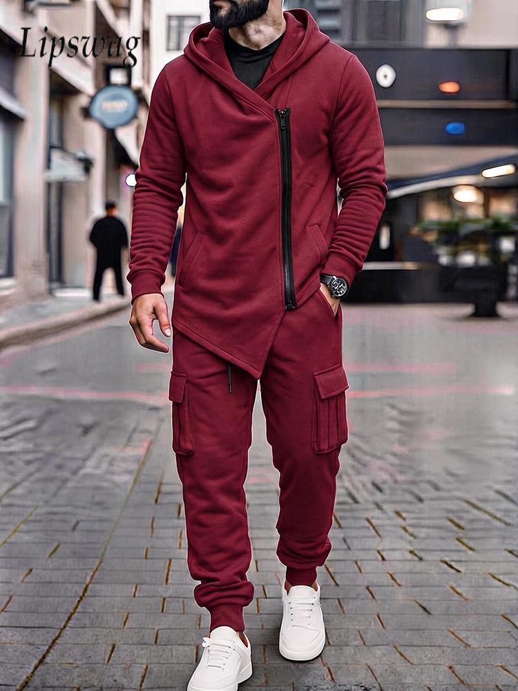 Fall Winter Two Piece Outfits  - Vintage Fashion Outfits Men 评论和价格