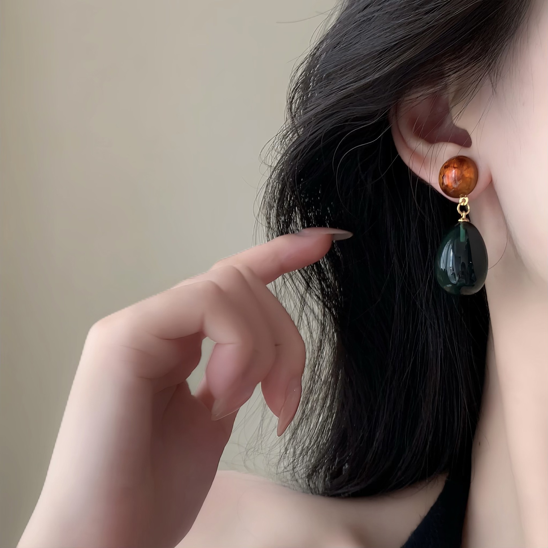 New Vintage Water Drop Earring - Vintage Fashion Style Female 评论和价格