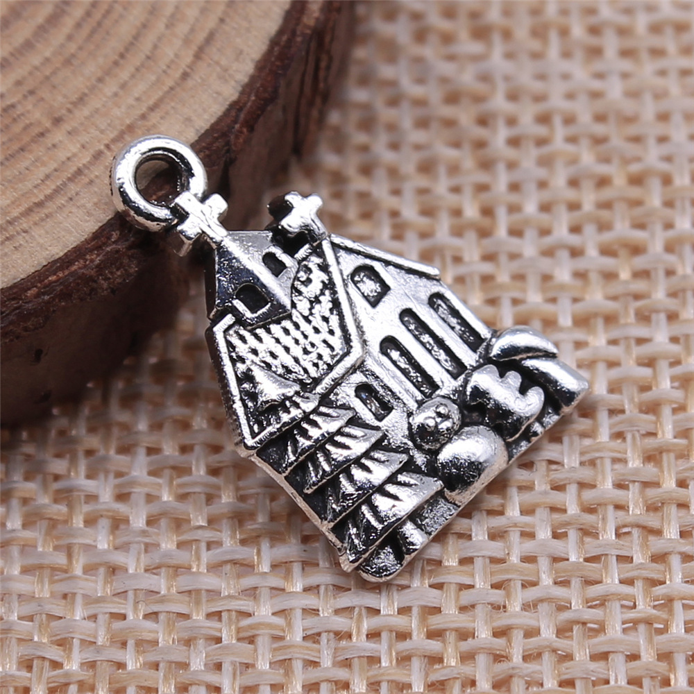 WYSIWYG 10pcs 21x14mm Antique  - Vintage Fashion Houses 评论和价格