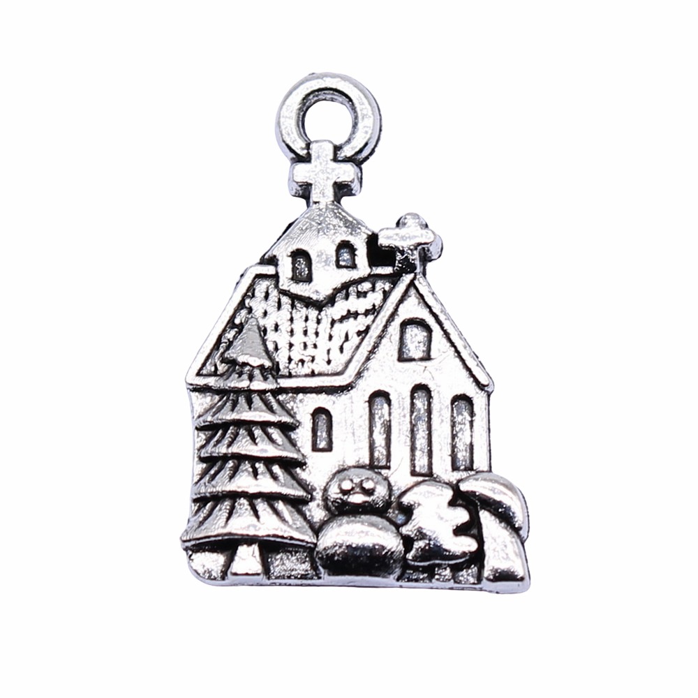 WYSIWYG 10pcs 21x14mm Antique  - Vintage Fashion Houses 评论和价格