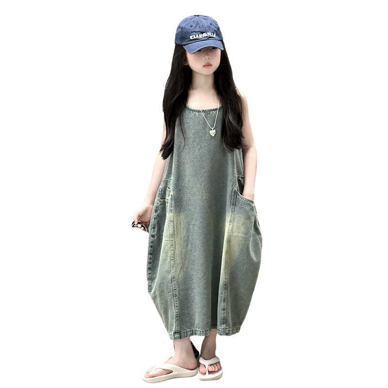 Vintage Blue Children Girls Hi - Vintage Fashion Outfit 评论和价格