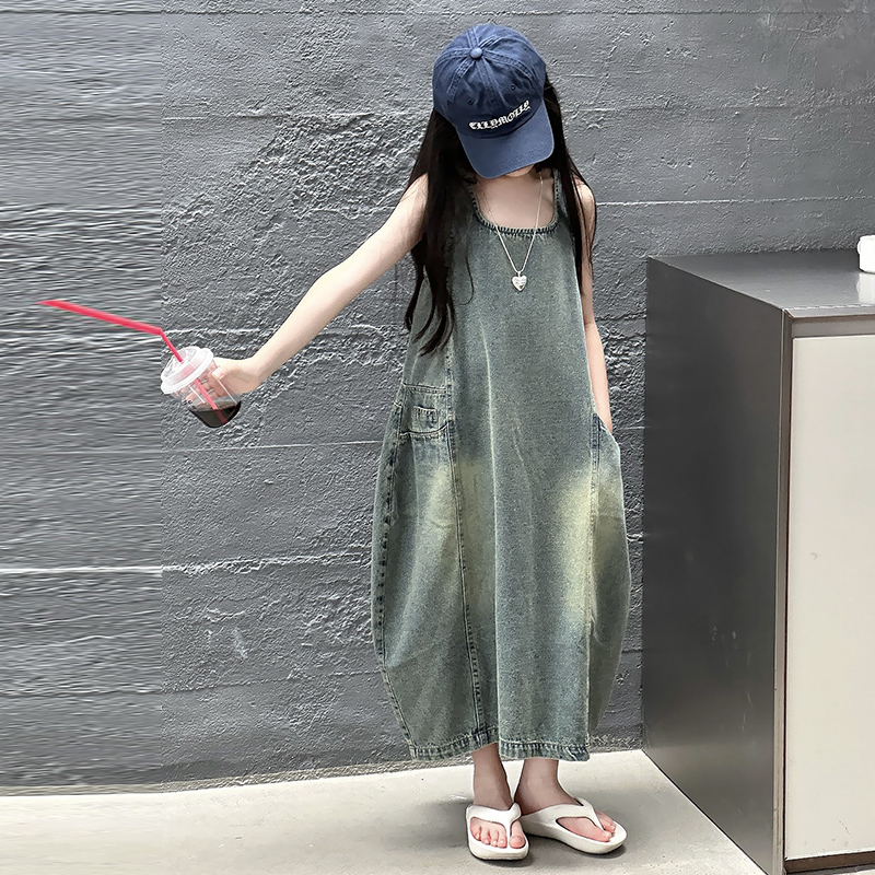 Vintage Blue Children Girls Hi - Vintage Fashion Outfit 评论和价格