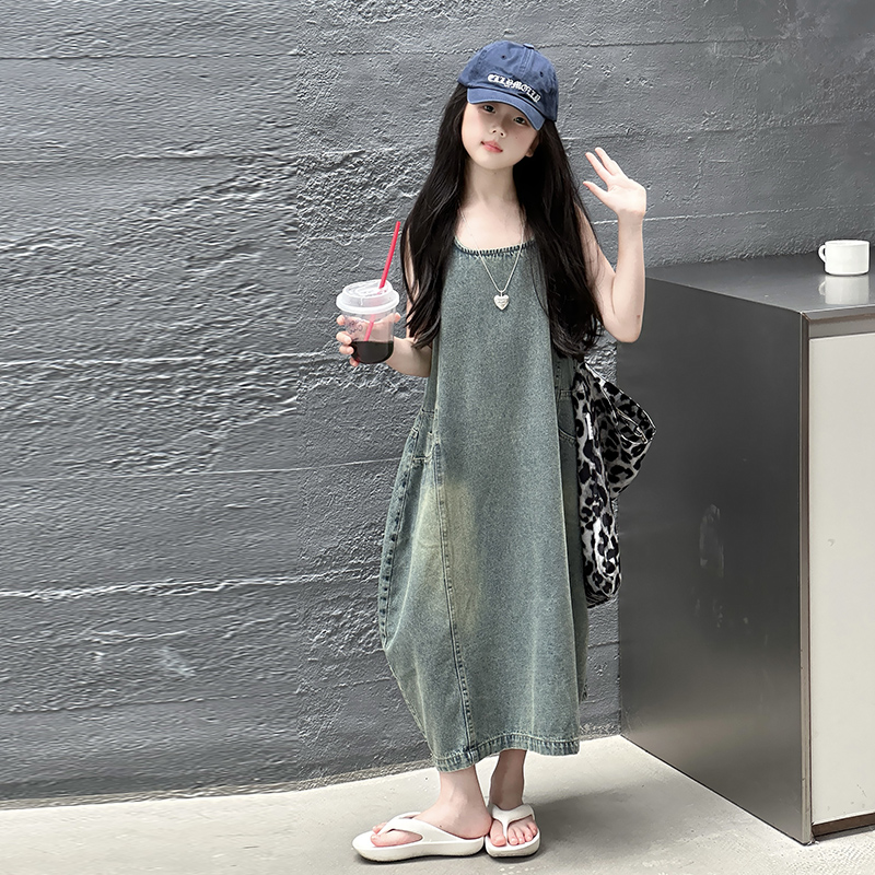 Vintage Blue Children Girls Hi - Vintage Fashion Outfit 评论和价格