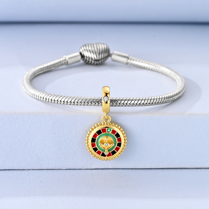 925 Sterling Silver Charm Gold - Vintage Fashion Las Vegas 评论和价格