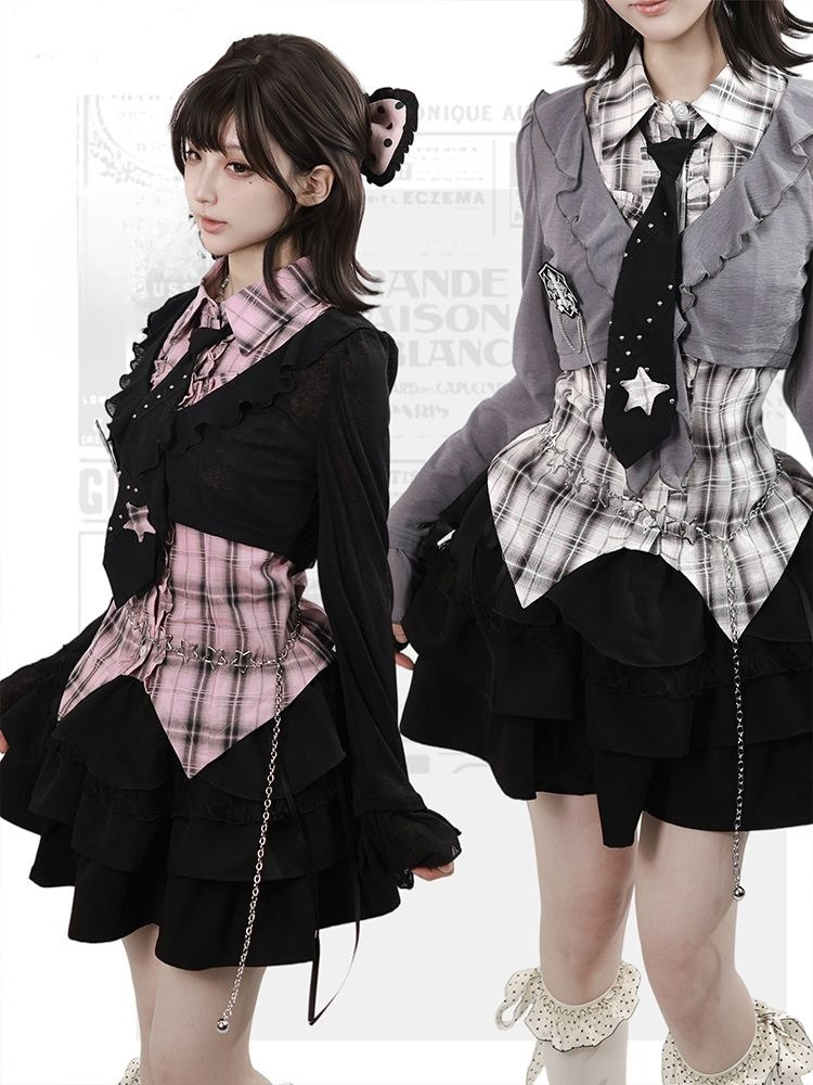Harajuku Fashion Slim Gothic A - Vintage Fashion Retro Outfit 评论和价格