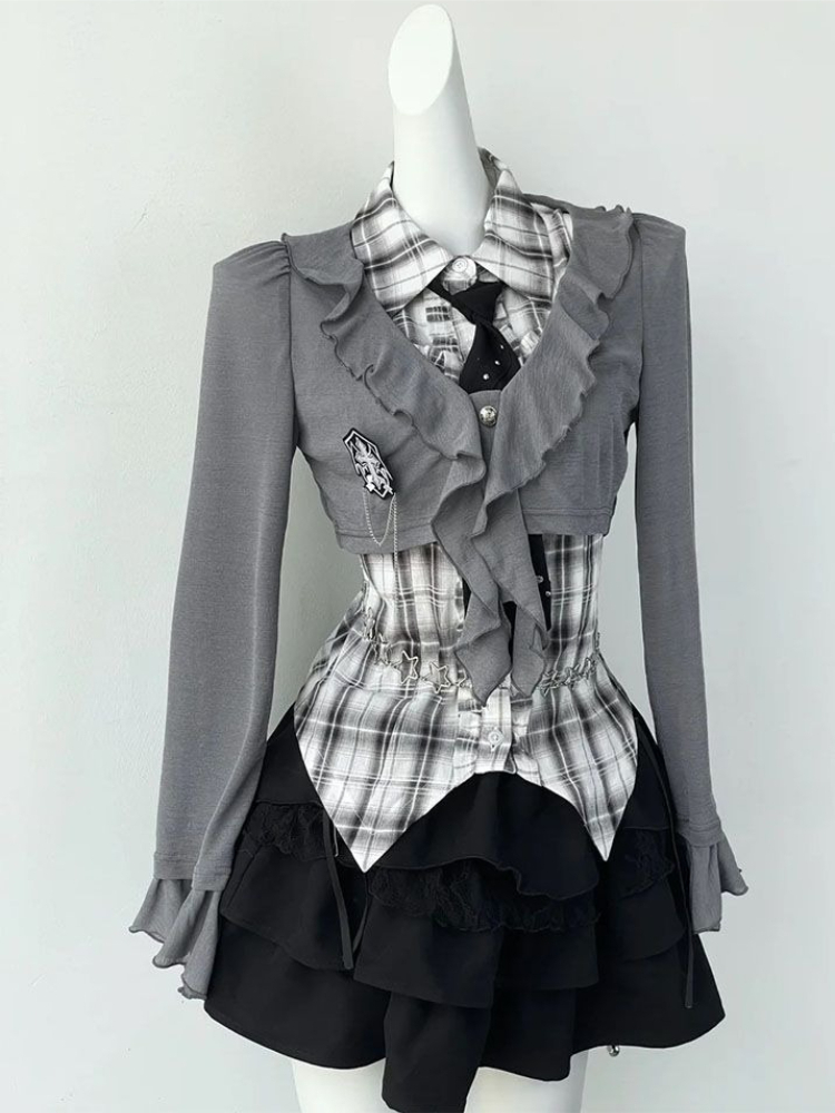 Harajuku Fashion Slim Gothic A - Vintage Fashion Retro Outfit 评论和价格